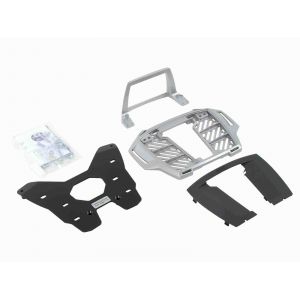 Support top case Hepco & Becker Alurack - argent