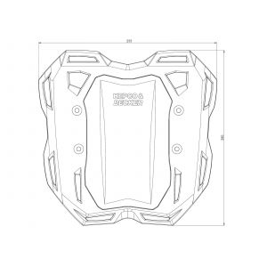 Porte Bagage Hepco & Becker Smartrack - anthracite