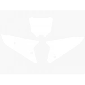 Fonds de plaque Blackbird blanc