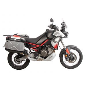 Valise Hepco & Becker Kit complet Xplore avec support Cutout - noir/argent