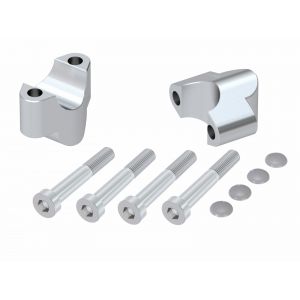 Rehausseur de guidon Hepco & Becker 25 mm - argent