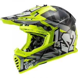 Casque cross LS2 MX437 FAST II MINI CRUSHER ENFANT