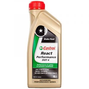 Liquide de frein Castrol REACT PERFORMANCE DOT 4 1L