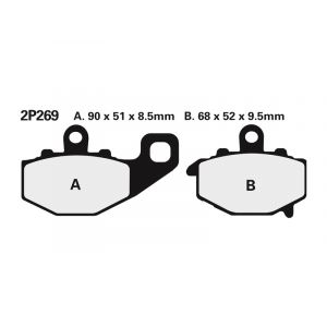 Plaquettes de freins Nissin route semi-métallique - 2P-269NS