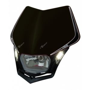 Plaque phare Racetech V-Face Led noir