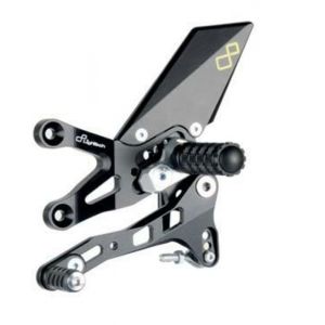 Commandes recul&eacute;es LighTech r&eacute;glables/repliables s&eacute;lection invers&eacute;e noir