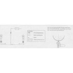 Feux Hepco & Becker Twinlight (route) avec support et c&acirc;ble - chrome