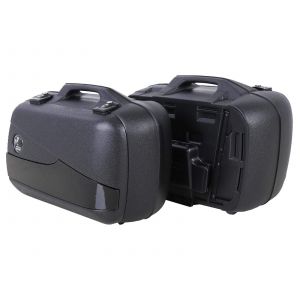 Valise Hepco & Becker Junior Flash noir Enduro (40 L gauche / 30 L droite) - noir