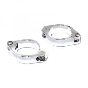 Support Clignotant Brazoline aluminium chrome diamètre 42 à 43 mm