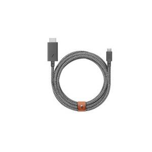 Câble Native Union USB C vers HDMI 3 m Noir et Blanc