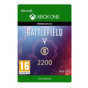 Code de téléchargement Battlefield V Monnaie de Battlefield 2200 Xbox One