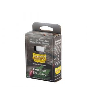 Pack 100 prot&egrave;ge-cartes Board Game Sleeves Dragon Shield Common Standard 63 x 88 mm