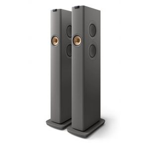 Enceintes connectées Hi-Fi Kef LS60 Wireless Gris Vendues à la paire