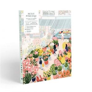 Coffret de peinture au numéro La Petite Epicerie Petit Pinceau Flower Market par Zaze Art