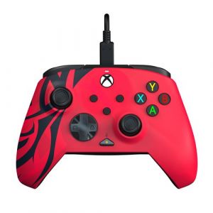 Manette filaire Pdp Rematch™ Spirit Red Noir Rouge pour PC Xbox One Xbox Series S et Xbox Series X
