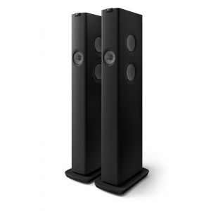 Enceintes connectées Hi-Fi KEF LS60 Wireless Noir vendues à la paire