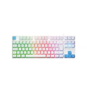 Clavier gaming Azerty filaire Alpha Omega Players Gama TKL Blanc