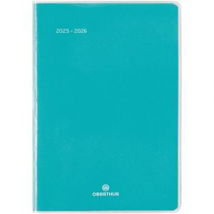 Agenda civil Oberthur Collection Colorside 1 Semaine sur 2 pages Année 2025-2026 septembre à septembre 10 x 15 cm Vert