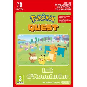 Code de téléchargement extension DLC Pokémon Quest Expedition Pack Lot d’Aventurier Nintendo Switch