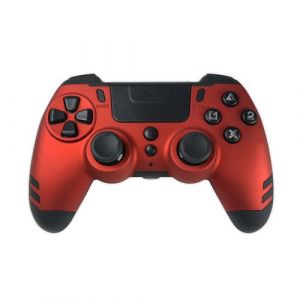 Manette sans Fil Steelplay Slim Pack pour PS4 PS3 et PC Rouge