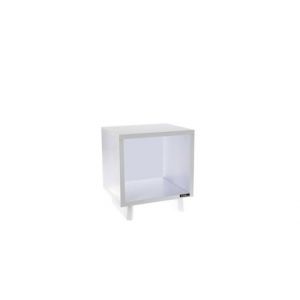 Meuble Enova Hifi Vinyle Lover Cube wh Blanc