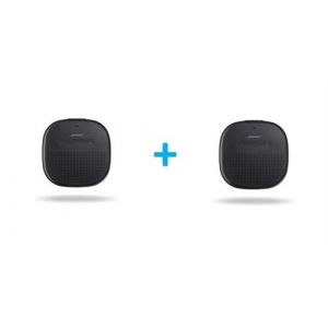 Enceintes bluetooth portables Bose SoundLink Micro étanche et commandes vocales Noir vendues par paire