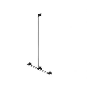 Main courante de douche en T Rugao en acier inoxydable AKW 12014GR-LS