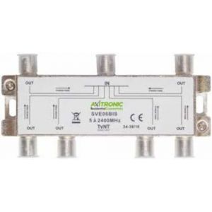 R&eacute;partiteur terrestre et satellite avec passage d'alimentation 6 sorties CAE GROUPE SVE06BIS