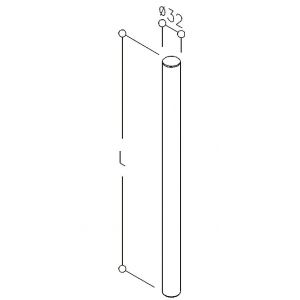 Poign&eacute;e inox 316 diam. 32mm