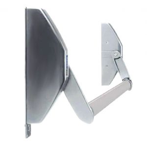 Antipanique à serrure mortaiser carré de 8mm argent - TESA - 1970908PP