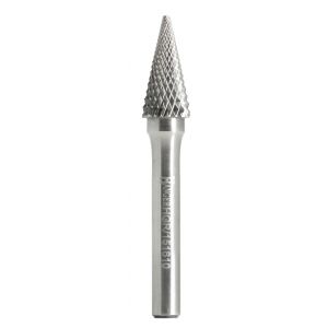 Fraise carbure conique pointue 12 x 25mm longueur 65mm - HANGER - 151612