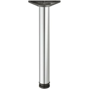 Pied de table RONDELLA diam&egrave;tre 60 mm hauteur 900 mm acier chrom&eacute; 635.06.294