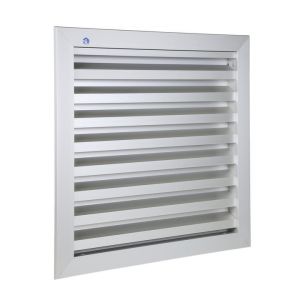 Grille de ventilation 400 x 300 mm aluminium gris RENSON 41143