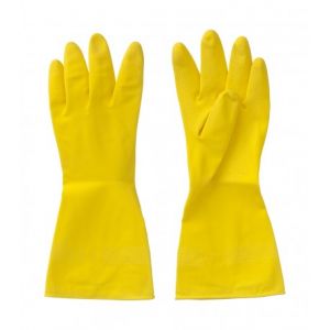 Gants de m&eacute;nage en latex naturel jaune T8 DIFAC MENAGE_M