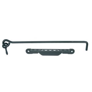 Crochet diamètre 8 mm vis 450 mm avec crémaillère cataphorèse noir TORBEL 9243454