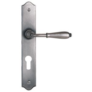 Ensemble double béquille sur plaque NEVERS fer cémenté Clé I - BOUVET - ES69IA6732