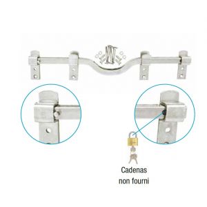 Barre antieffraction 1,20 m + accessoire JARDINIER MASSARD J501590