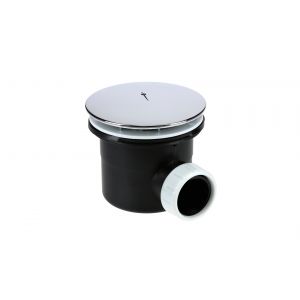 Bonde receveur D60 mm + champignon D90 mm en ABS sortie horizontale GARIS P01-BD60C