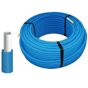 Couronne tube multicouche MULTILAYER PIPE gaine bleu 100 m 16x2 COMISA 87.80.310