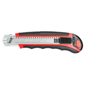 Cutter bi-mati&egrave;re avec molette de blocage 25 mm 3 lames HANGER 110013