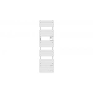 Sèche-serviettes électrique connecté avec soufflerie 1750W ADÉLIS étroit digital blanc carat - ATLANTIC - 861936