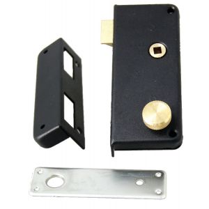 Serrure monopoint en applique bec de cane &agrave; condamnation extra-plat gauche JPM 466000-01-21