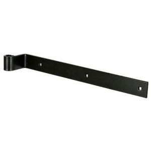 Penture droite coud&eacute;e &agrave; 35 pr&eacute; perc&eacute;e noir 38 x 5 mm R14 en 600 mm WAELBERS 531267.32