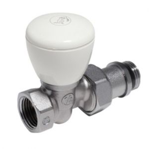 Robinet fer simple r&eacute;glage droit radiateur Giacomini - R6X032