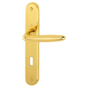 Ensemble sur plaques Roissy laiton cl&eacute; L - HOPPE - 2367316