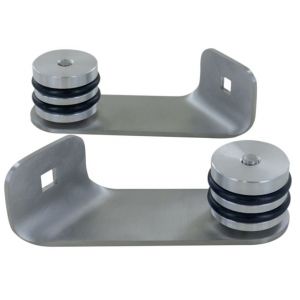 Paire de pattes fix d&eacute;port&eacute;es diam&egrave;tre 40 mm inox 316 satin&eacute; DUVAL 22-0720-2111