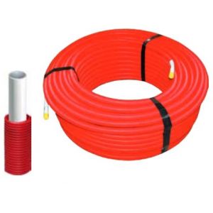 Couronne tube multicouche MULTILAYER PIPE gaine rouge 100 m 16x2 COMISA 87.80.210