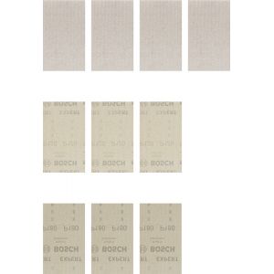 Kit 10 abrasifs réticulés M480 rectangles 80 x 133 mm BOSCH EXPERT 2608901205