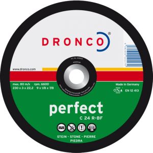 Disque à tronçonner C 24 R 230 x 3 x 22,23 mm DRONCO 1237015100