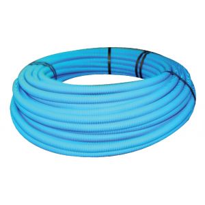 Tube PER pr&eacute; gain&eacute; bleu 50 m 13/16 SOMATHERM 1113-16-50A